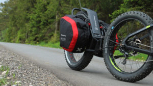 Bicycle trailer MATE with NOMAD Premium panniers 60L