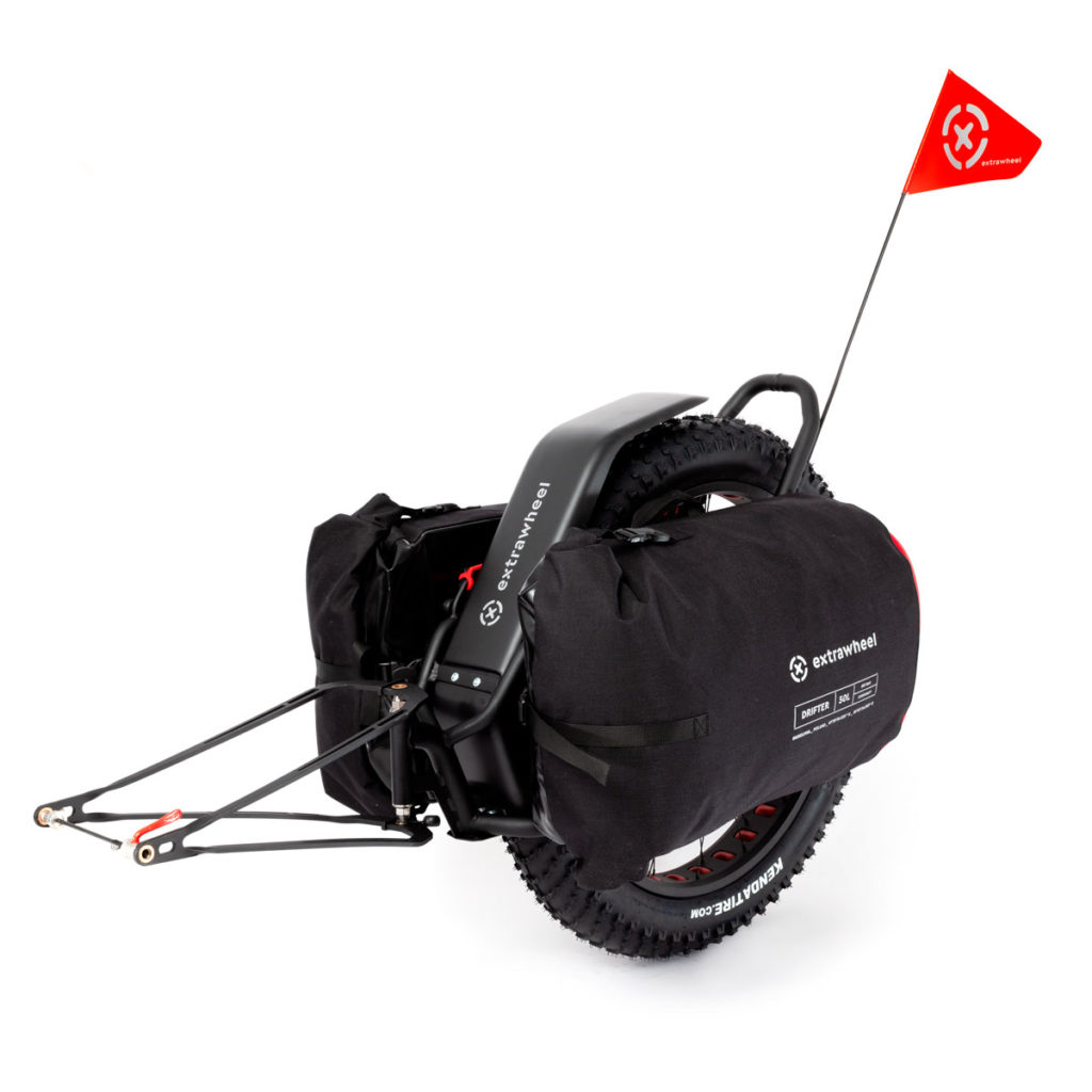 Bicycle trailer MATE with DRIFTER Premium bags 100L