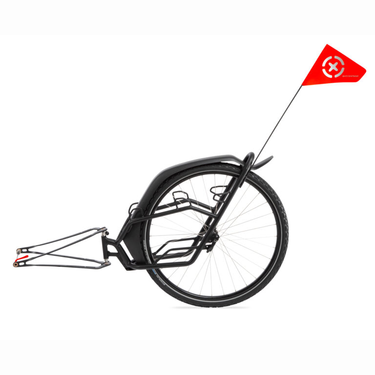 One wheel bike trailer for the Extrawheel Brave Solo