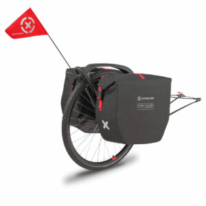 Remorque vélo BRAVE avec sacoches CLASSIC Premium 100L