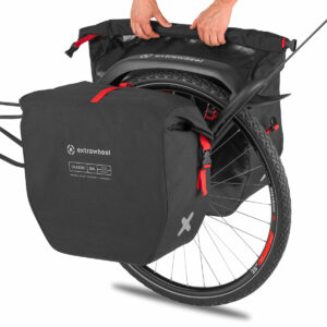 Remorque vélo BRAVE avec sacoches CLASSIC Premium 100L