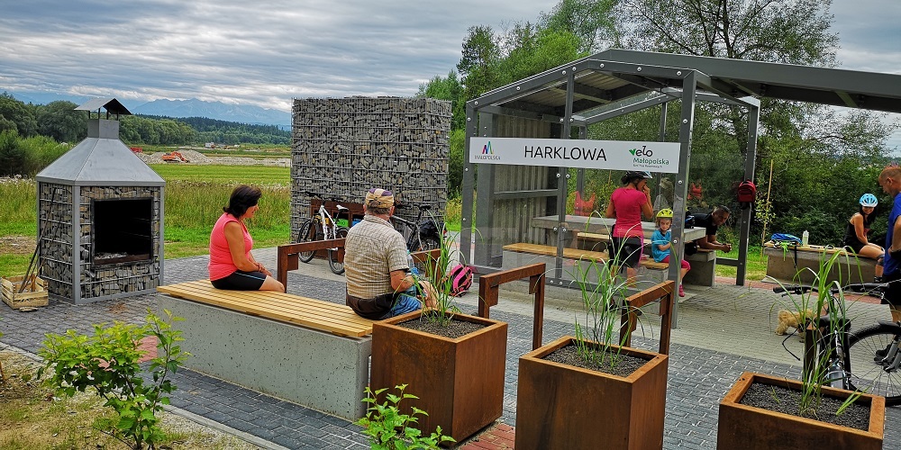 Velo Dunajec: Fahrradservicestation - Harklowa
